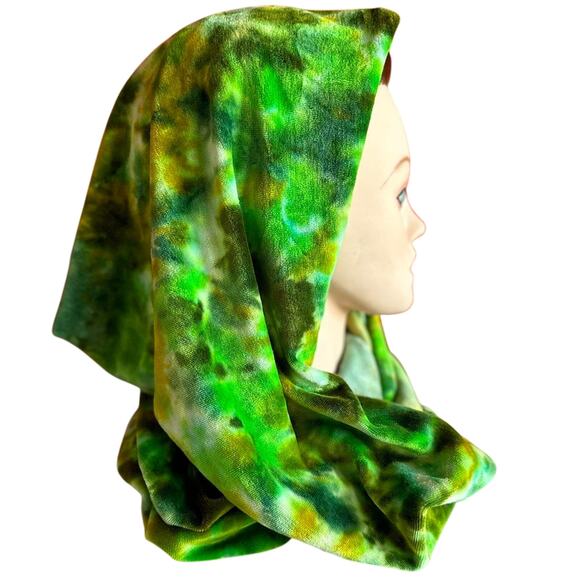 Brand New Handmade Organic Bamboo Tie Dye Infinity Scarf - Picture 5 of 8